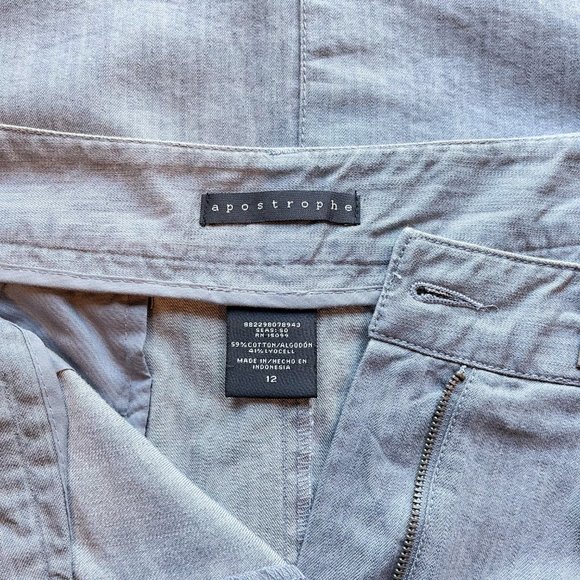 Light Gray Knee-Length Pencil Skirt | Apostrophe - Picture 6 of 7